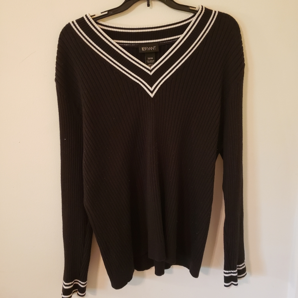 super cute and cool black sweater!